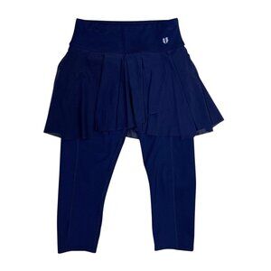 Eleven by Venus Williams Pleated Skirt Leggings Tennis Activewear Navy Small
